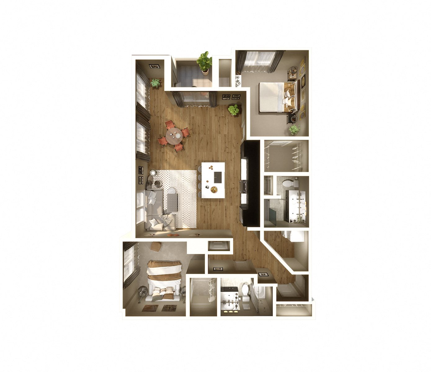 Manchester at Keva Flats Manchester floor plan at Keva Flats Exton luxury rental